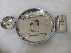 Personalized Gift For Your Love Ones Dinner Set , With Name And logo on it ,It's Perfect Gift For Girls ( Cartoon Printed )