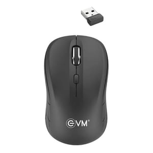EVM-WM009 High-Precision Black Wireless Optical Mouse crafted to bring its unique style to your work and perfectly fits in the palm of the hand for enhanced comfort
