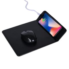 Wireless Mousepad Charger- Black This elegant wireless would be best for your corporate manager, clients and delegates as its urban design would suit their workstation