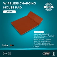 Wireless Mousepad Charger- Black This elegant wireless would be best for your corporate manager, clients and delegates as its urban design would suit their workstation