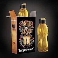 Tupperware Plastic Water Bottle, 750ml, Set of 2, Golden, Water Bottle Set ,Birthday Gift , For Back To School ,For Office