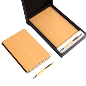Woody 2 in 1 pen and diary Combo set for Office Use, Diary for Men, Girl,Corporate Gifts