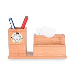 Sophisticated Wooden Desk Organizer  Ideal for gifting to the stakeholders, this Classic Desk organizer will be loved by your stakeholders