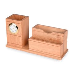 Sophisticated Wooden Desk Organizer  Ideal for gifting to the stakeholders, this Classic Desk organizer will be loved by your stakeholders