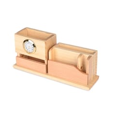 Classic Wooden Desk Organizer  Ideal for gifting to the stakeholders, this Classic Desk organizer will be loved by your stakeholders