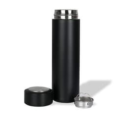 500ml Double Wall Black Stainless Steel Vacuum Flask Hot & Cold Water also perfect Gift for corporate which can be customizable through screen printing and laser engraving