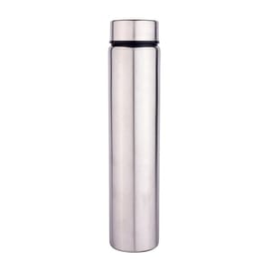 500ml Single Wall Silver Stainless Steel Vacuum Flask with Hot n Cold water also customizable through screen printing and laser engraving.