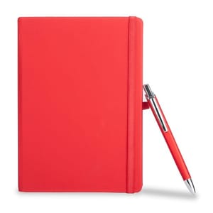 Red Corporate Diary With Pen Combo set of 1 Pc for Corporate Gift