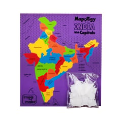 IMAGI MAKE MAPOLOGY INDIA WITH CAPITAL MAP PUZZLE