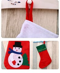 Cloth Stockings Santa (Red_23 X 15 X 36Cm) Pack Of 4 By cThemeHouseParty