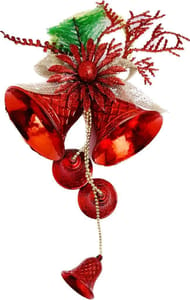 1PEICE Christmas Hanging Jingle Bell for Xmas Decoration red  By cThemeHouseParty