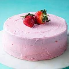 Classic Fresh Strawberry Butter Cream Cake(Design as per availability)