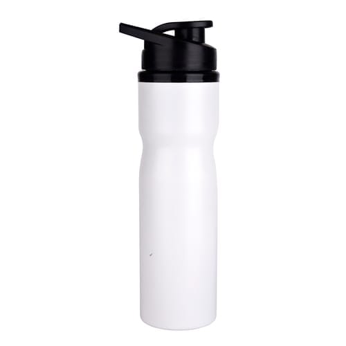 Sports Water Bottle with Leak Proof Sealing Lid,Gym Mini Shaker,Cycling Hiking Climbing Traveling, BPA Free Stainless Steel Stylish White Cool sport Bottle (800ml )