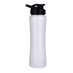 Unbreakable Leak Proof Lightweight & Certified 100% BPA Free Ideal For Gym,Travel, School, Office, Kids 750ml Glossy finished White Sipper Bottle