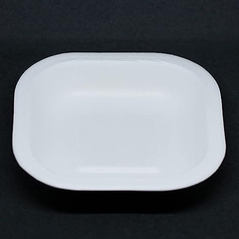 Natural Disposable and compostable 100% eco-Friendly Sugarcane Bagasse Pulp 6" Square Party Plates (100)