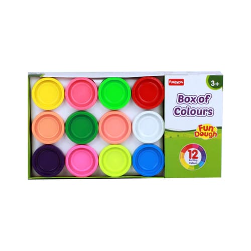 FUN DOUGH BOX OF 12 COLOURS