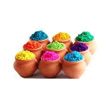 Herbal Holi color 100 % Herbal Non Toxic with scent - 10 shades - 800 Gms safe for children