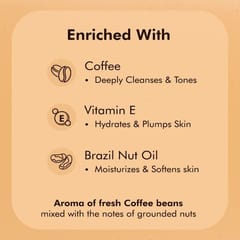 Coffee Body Wash with Vitamin E For Tan Removal | Deep Cleanses and Hydrates | Daily-Use Shower Gel for Men and Women with Fresh Coffee Aroma | 300ml