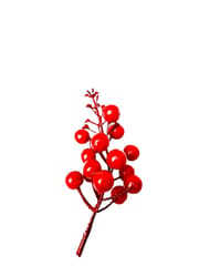 5 pcs Red Berries Berry String Bundle Christmas Decoration Tree Garland Wreath DIY Supplies Artificial Flowers Fruit New Year Wedding  By cThemeHouseParty