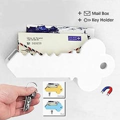 Key Shape Magnetic Key Holder/Mail Organizer Box/Christmas Greeting Cards Storage Box Letter/Bill Stand