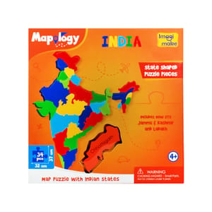 IMAGI MAKE MAPOLOGY INDIA MAP PUZZLE WITH INDIAN STATES