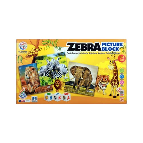 RATNA'S ZEBRA PICTURE BLOCK