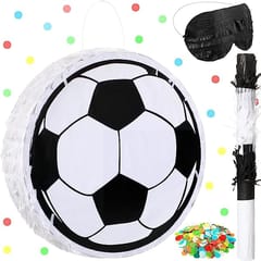 Football Theme Pinata Bag For Birthday Decoration, For Boys Birthday Party ,Pull String Birthday Pinata , Football Shape Birthday Pinata