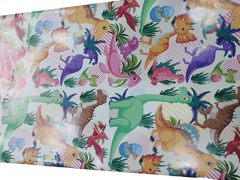 Dinosaur Gift Wrapping paper ,  Gift Wrapping Paper Roll Design for Wedding,Birthday, Gifts Size - 50.5 x 70.5 cmpack of 10- Multi-Colour