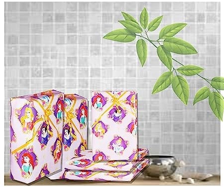 Disney Princess Wrapping Paper Gift Wrapping Paper Roll Design for Wedding,Birthday, Gifts Size - 50.5 x 70.5 cm pack of 10 pcs