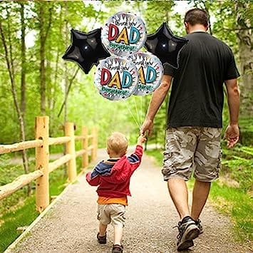 Father's Day Gift Thankyou Dad Balloon Fathers Birthday Gift for Dad Father's Day Decoration Foil Balloon Papa Birthday Decoration