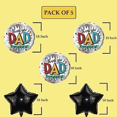 Father's Day Gift Thankyou Dad Balloon Fathers Birthday Gift for Dad Father's Day Decoration Foil Balloon Papa Birthday Decoration