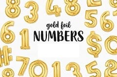 Foil Balloon Golden 18 Number With  Metalic Black And Golden 100 Balloons ( Each Colour 50 Qty) Combo Pack Of Foil Balloon With Metalic Balloon For Decoration .