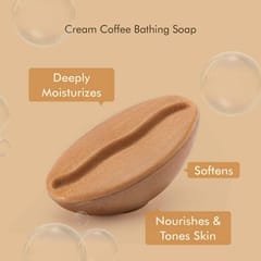 Pack of 3 Coffee Bath Soaps | Deep Cleansing, Exfoliating & Moisturizing Bathing Soaps Combo Pack | India's First Coffee Bean Shaped Soaps With Refreshing Aroma