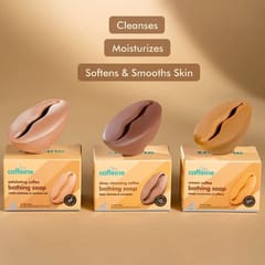 Pack of 3 Coffee Bath Soaps | Deep Cleansing, Exfoliating & Moisturizing Bathing Soaps Combo Pack | India's First Coffee Bean Shaped Soaps With Refreshing Aroma