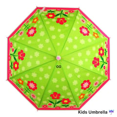 Flower Printed Umbrella For Kids ,Colorful Umbrella Gift For Your Kids In Rainy Season Pack Of 1