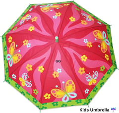 Flower Printed Umbrella For Kids ,Colorful Umbrella Gift For Your Kids In Rainy Season Pack Of 1