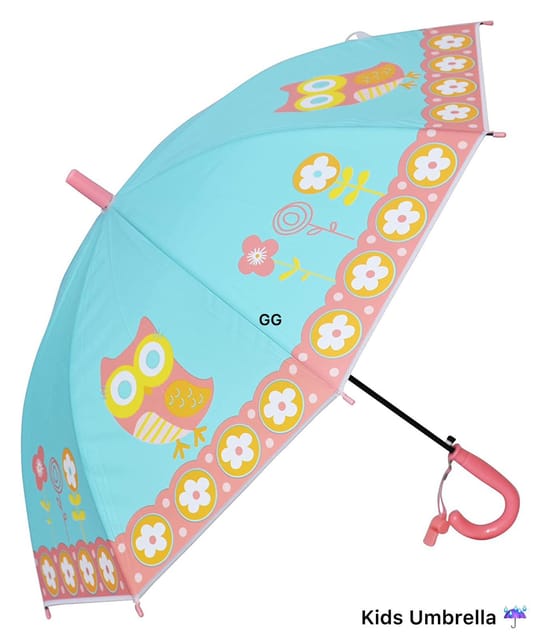 Kid's Umbrella For Back To School Kids , Colourful Printed Umbrella Gift For Your Kids In Rainy Season Pack Of 1 (Print As Per Availability) Best for girls and boys