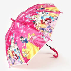 Disney Princess Printed Umbrella For Kids ,Colorful Umbrella Gift For Your Kids In Rainy Season , Disney Princess Printed Umbrella For Girls Pack Of 1 (Colour As Per Availability)