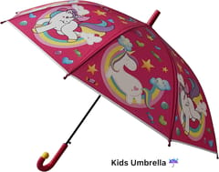 cThemeHouseParty Unicorn Printed Umbrella For Kids ,Colorful Umbrella Gift For Your Kids In Rainy Season ,Unicorn Printed Umbrella For Girls Pack Of 1 (Colour As Per Availability)