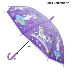 cThemeHouseParty Unicorn Printed Umbrella For Kids ,Colorful Umbrella Gift For Your Kids In Rainy Season ,Unicorn Printed Umbrella For Girls Pack Of 1 (Colour As Per Availability)