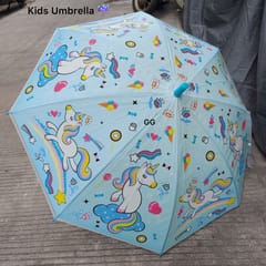 cThemeHouseParty Unicorn Printed Umbrella For Kids ,Colorful Umbrella Gift For Your Kids In Rainy Season ,Unicorn Printed Umbrella For Girls Pack Of 1 (Colour As Per Availability)