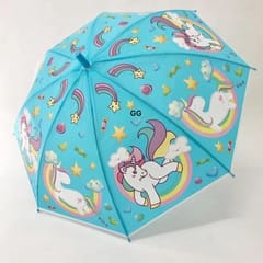 cThemeHouseParty Unicorn Printed Umbrella For Kids ,Colorful Umbrella Gift For Your Kids In Rainy Season ,Unicorn Printed Umbrella For Girls Pack Of 1 (Colour As Per Availability)