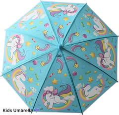 cThemeHouseParty Unicorn Printed Umbrella For Kids ,Colorful Umbrella Gift For Your Kids In Rainy Season ,Unicorn Printed Umbrella For Girls Pack Of 1 (Colour As Per Availability)