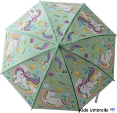 cThemeHouseParty Unicorn Printed Umbrella For Kids ,Colorful Umbrella Gift For Your Kids In Rainy Season ,Unicorn Printed Umbrella For Girls Pack Of 1 (Colour As Per Availability)