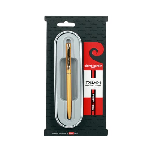 PIERRE CARDIN TRIUMPH SATIN GOLD BALL PEN