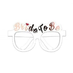 White Team Bride Paper Glasses Bride To Be Decor Accessories  5pcs Wedding Decor Hen Party Wedding Bridal Take Photo Props