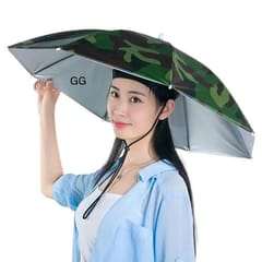 Hat Umbrella Colorful Party Hats , Military Colorful Beach Party Hats , Premium Quality Hat Umbrella For Kids & Adults , Polyester Umbrella Size  In open 52 cm ,Size In Fold 30 cm ,Gift For Your Kids In Rainy Season