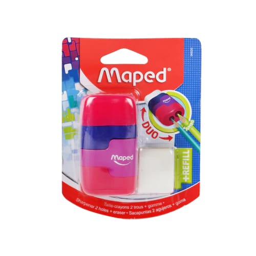 MAPED DUAL SHARPENER + ERASER (CONNECT)