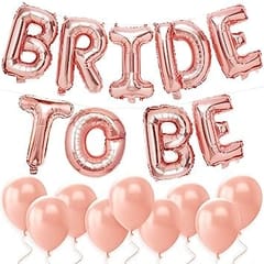 Bride To Be Rose Golden Foil Balloon16 inch Rose Gold Bachlorette Bride to Be Foil Balloons for Bride Party Bachlorette For Decoration