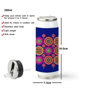 Mandala Art Coke Can 500ml - Can be Customized As Per Requirement
